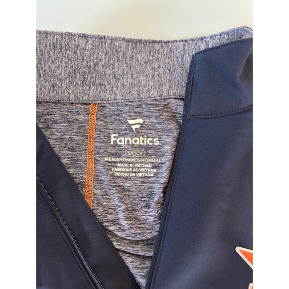 Astros Fanatics quarter zip mens size S blue logo on chest - Picture 4 of 6